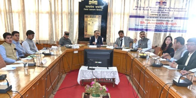 विकास योजनाओं के लंबित कार्यों को प्राथमिकता के आधार पर पूरा करें अधिकारी – अनिरुद्ध सिंह